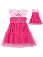 Girls 2 Piece Tulle Princess Dress Set - Image 7