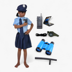 Déguisement de policière pour fille avec accessoires