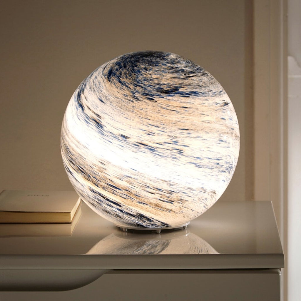 Sphere LED Table Lamp Swirl Diffused Ambient Remote Color Changing