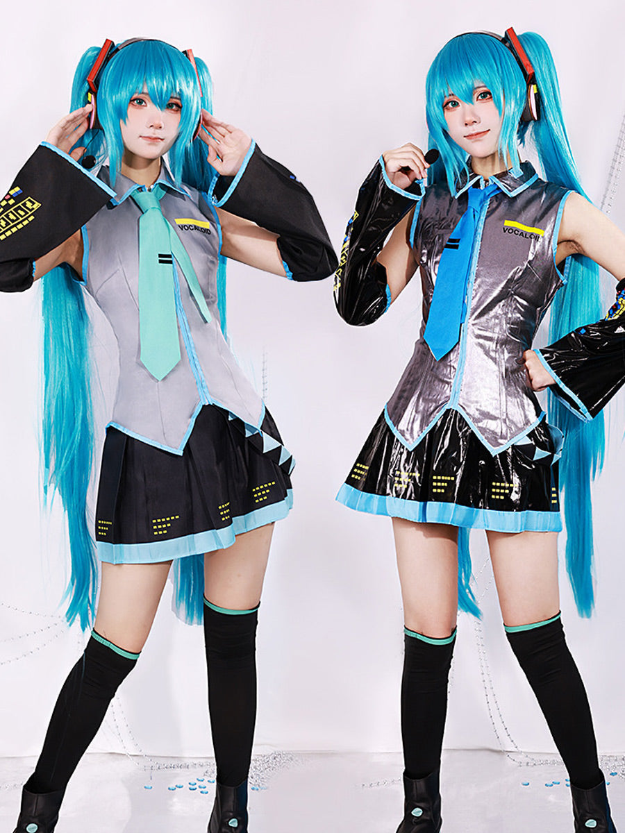 Anime Idol Cosplay Costume Sleeveless Top Pleated Skirt Set - Image 13