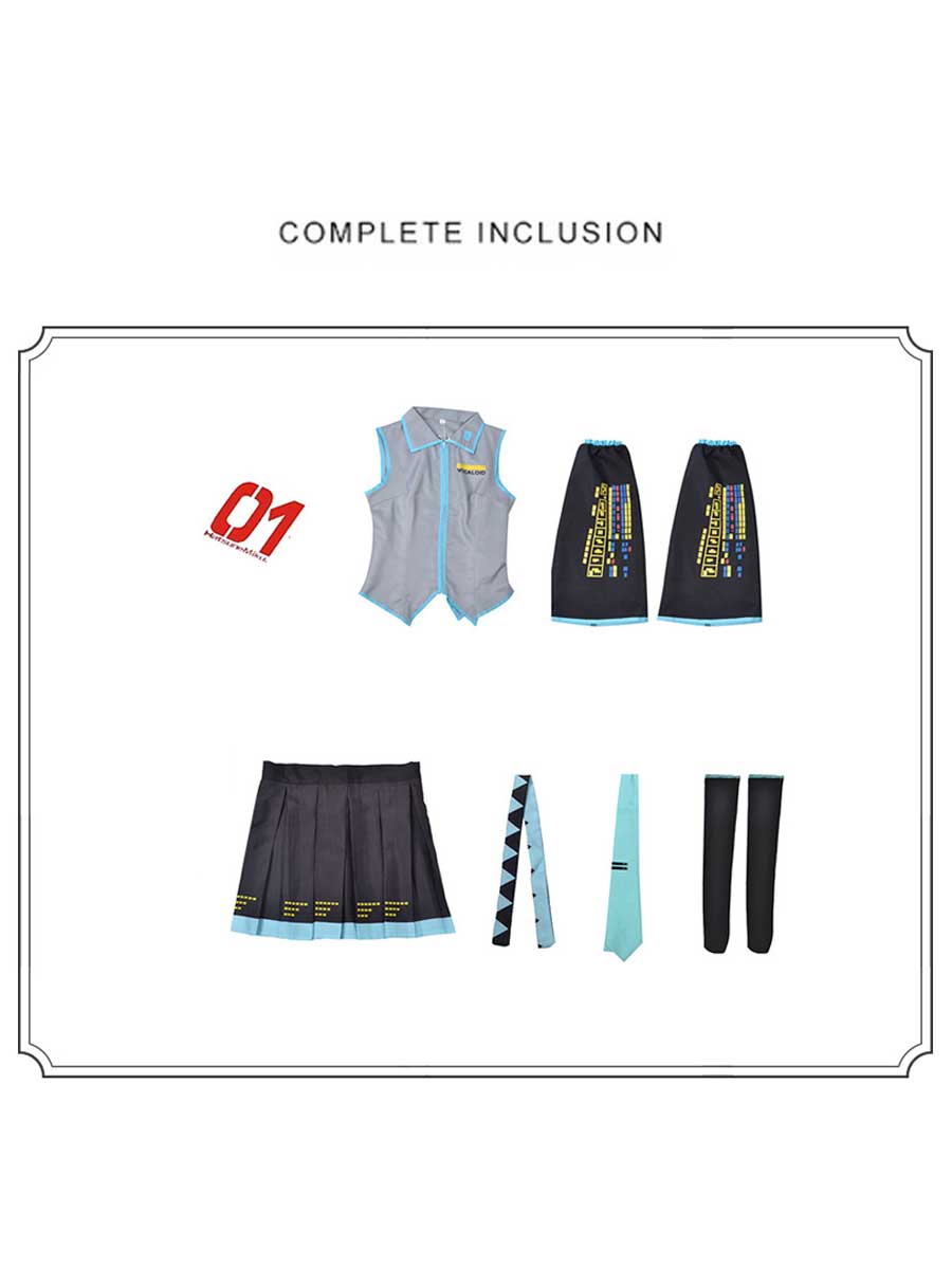 Anime Idol Cosplay Costume Sleeveless Top Pleated Skirt Set - Image 16