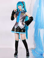 Anime Idol Cosplay Costume Sleeveless Top Pleated Skirt Set - Image 8