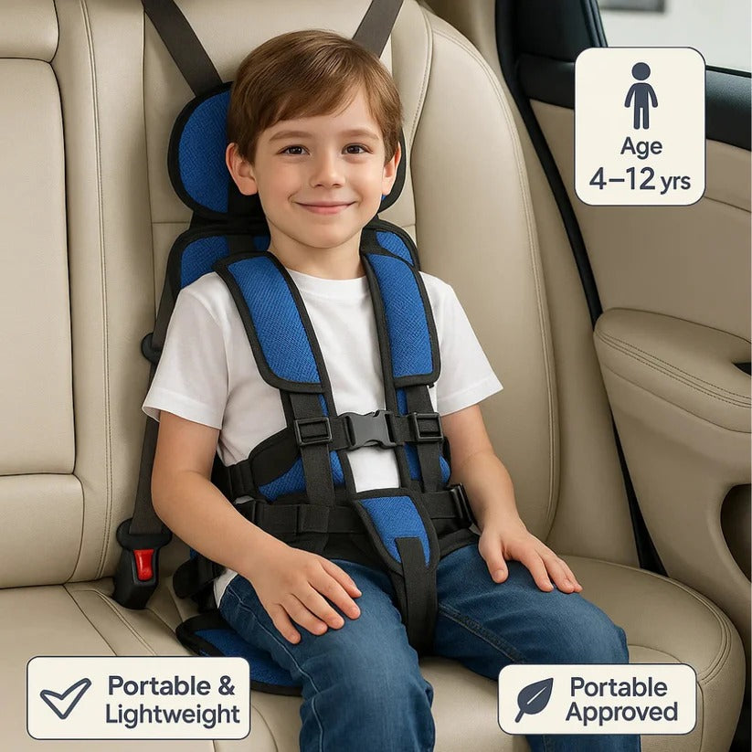 Child Travel Car Seat Portable Lightweight Safety Harness - Image 9
