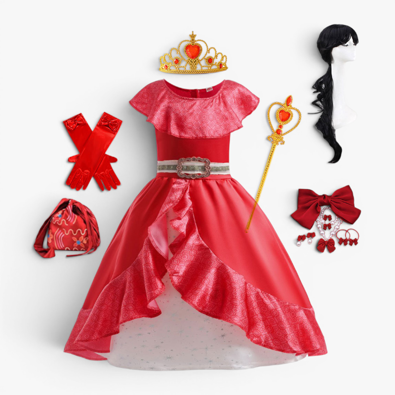 Girls Princess Dress Set Tiara Wand Jewelry - Image 2