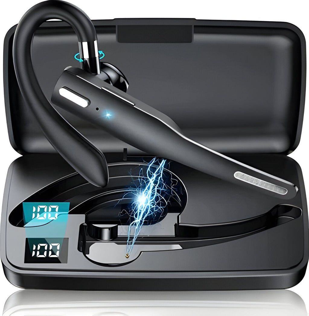 Wireless Bluetooth Headset Dual Microphone Noise Cancelling Earpiece - Image 2