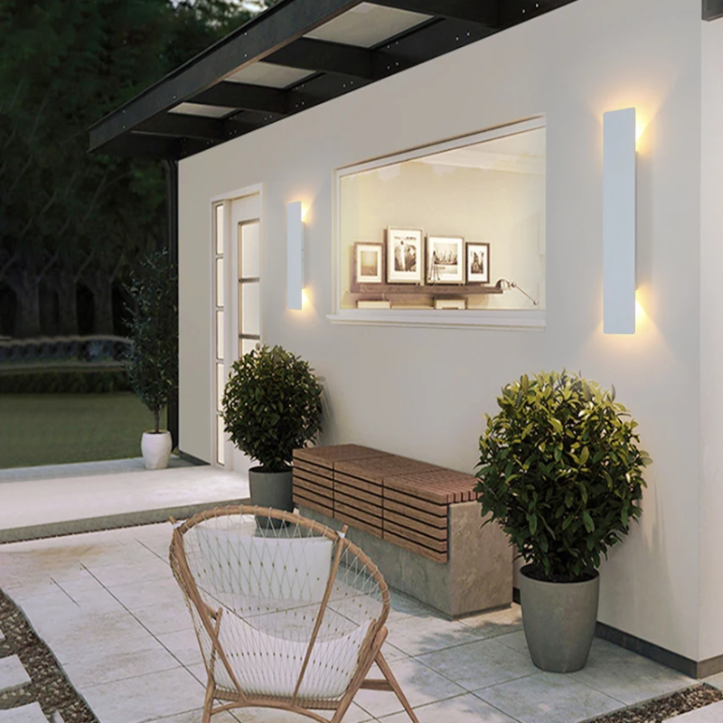 Modern LED Wall Light Waterproof Outdoor Illumination Fixture
