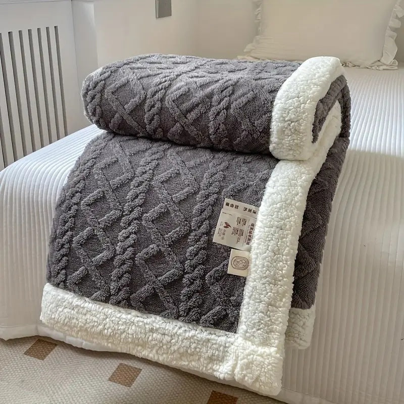 All-Season Reversible Throw Versatile Home Blanket - Image 3
