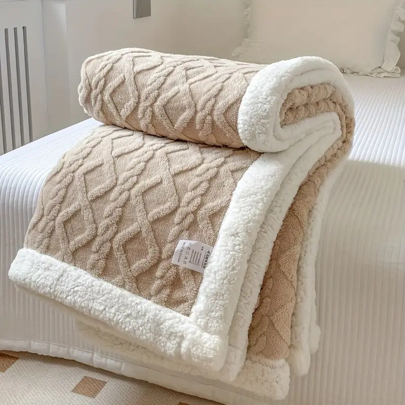 All-Season Reversible Throw Versatile Home Blanket - Image 6