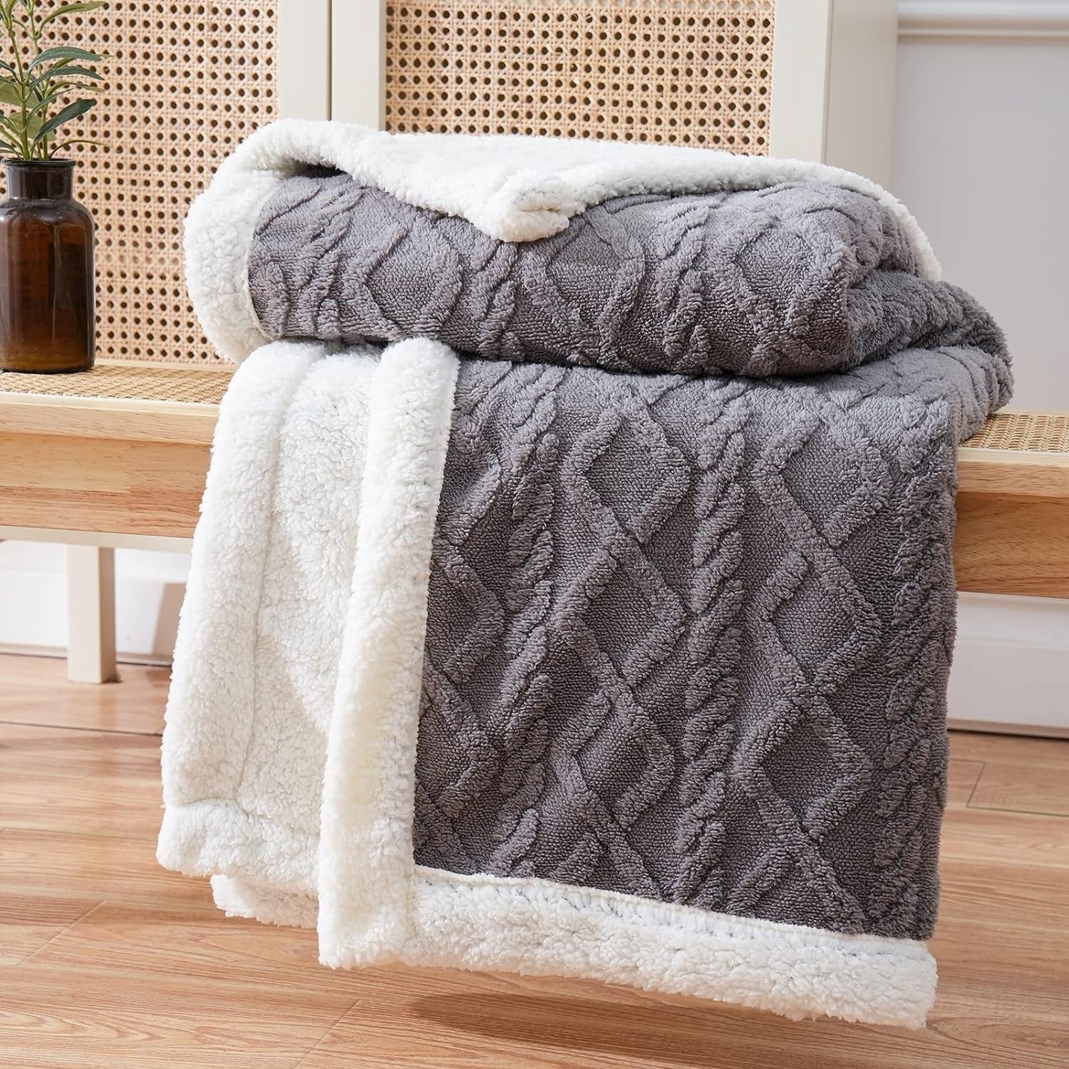 All-Season Reversible Throw Versatile Home Blanket