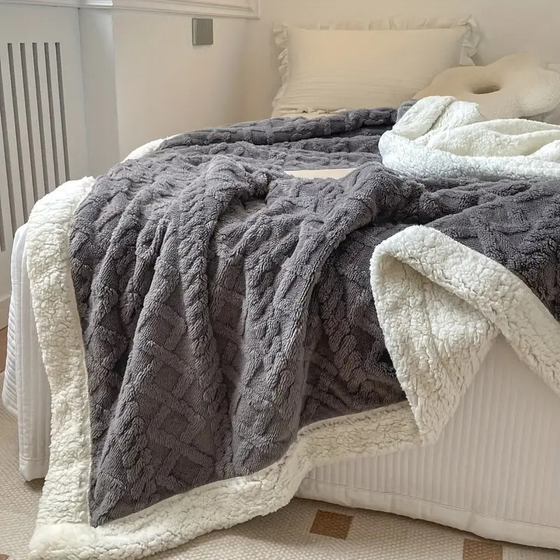 All-Season Reversible Throw Versatile Home Blanket - Image 2