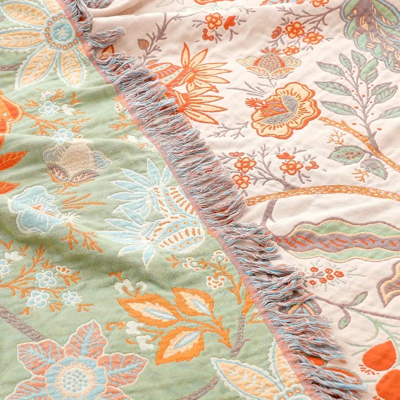 Floral Comfort Blanket Breathable & Skin‑Friendly Design - Image 6