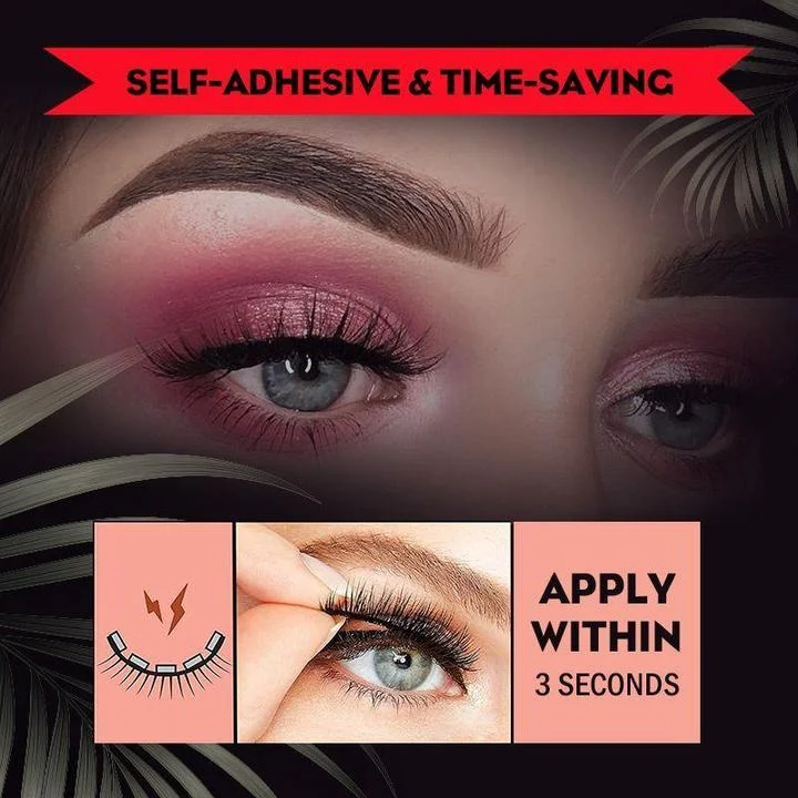 Reusable Self-Adhesive False Eyelashes Quick Application Natural Look - Image 6