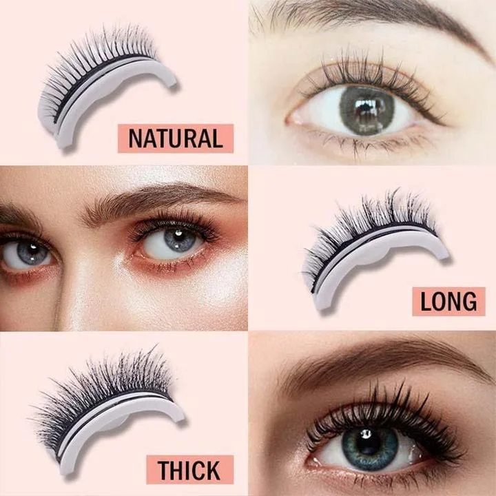 Reusable Self-Adhesive False Eyelashes Quick Application Natural Look - Image 8