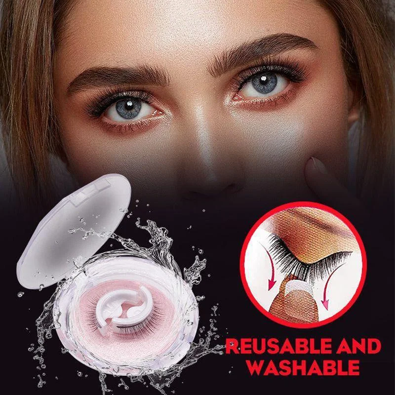 Reusable Self-Adhesive False Eyelashes Quick Application Natural Look - Image 3