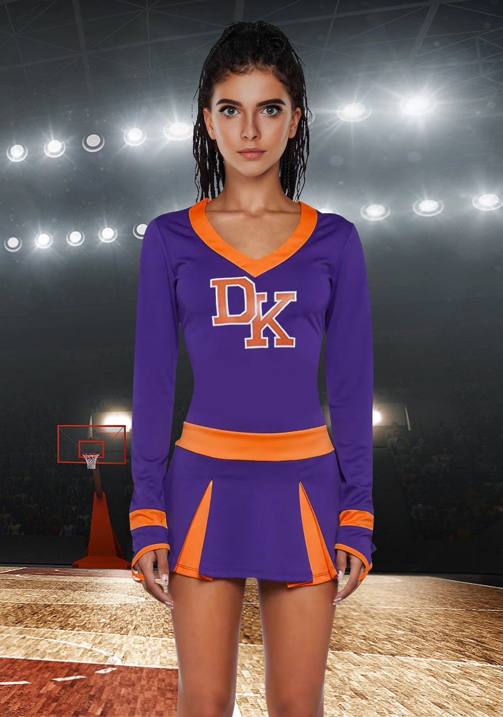 Womens 2 Piece Cheerleader Costume - Image 4