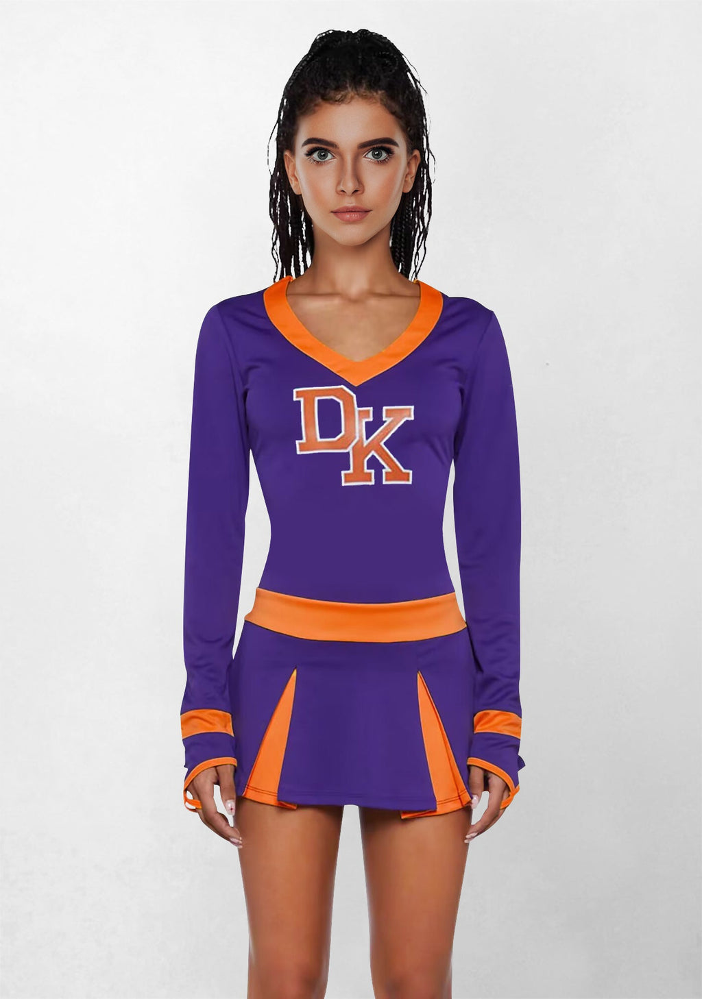 Womens 2 Piece Cheerleader Costume