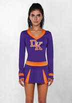 Womens 2 Piece Cheerleader Costume