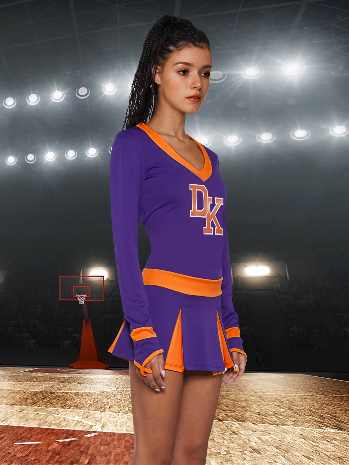 Womens 2 Piece Cheerleader Costume - Image 5