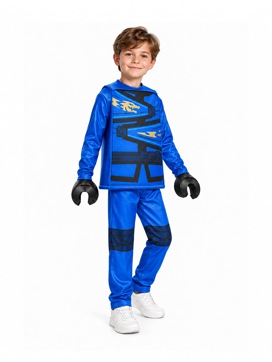 Kids 4 Piece Block Ninja Costume - Image 2