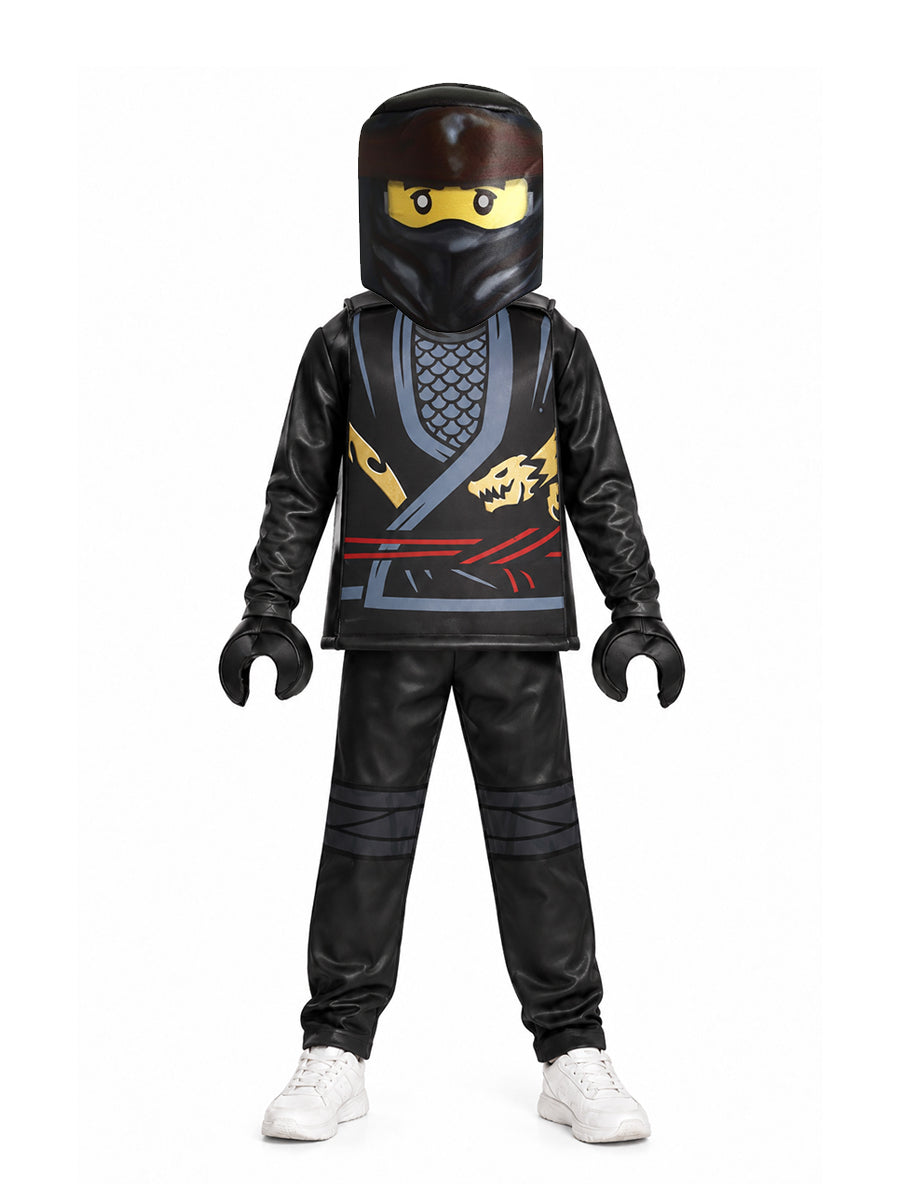 Kids 4 Piece Block Ninja Costume - Image 12