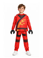 Kids 4 Piece Block Ninja Costume - Image 13
