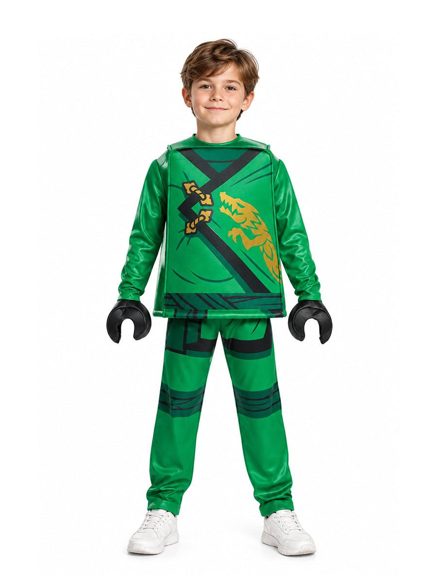 Kids 4 Piece Block Ninja Costume - Image 17