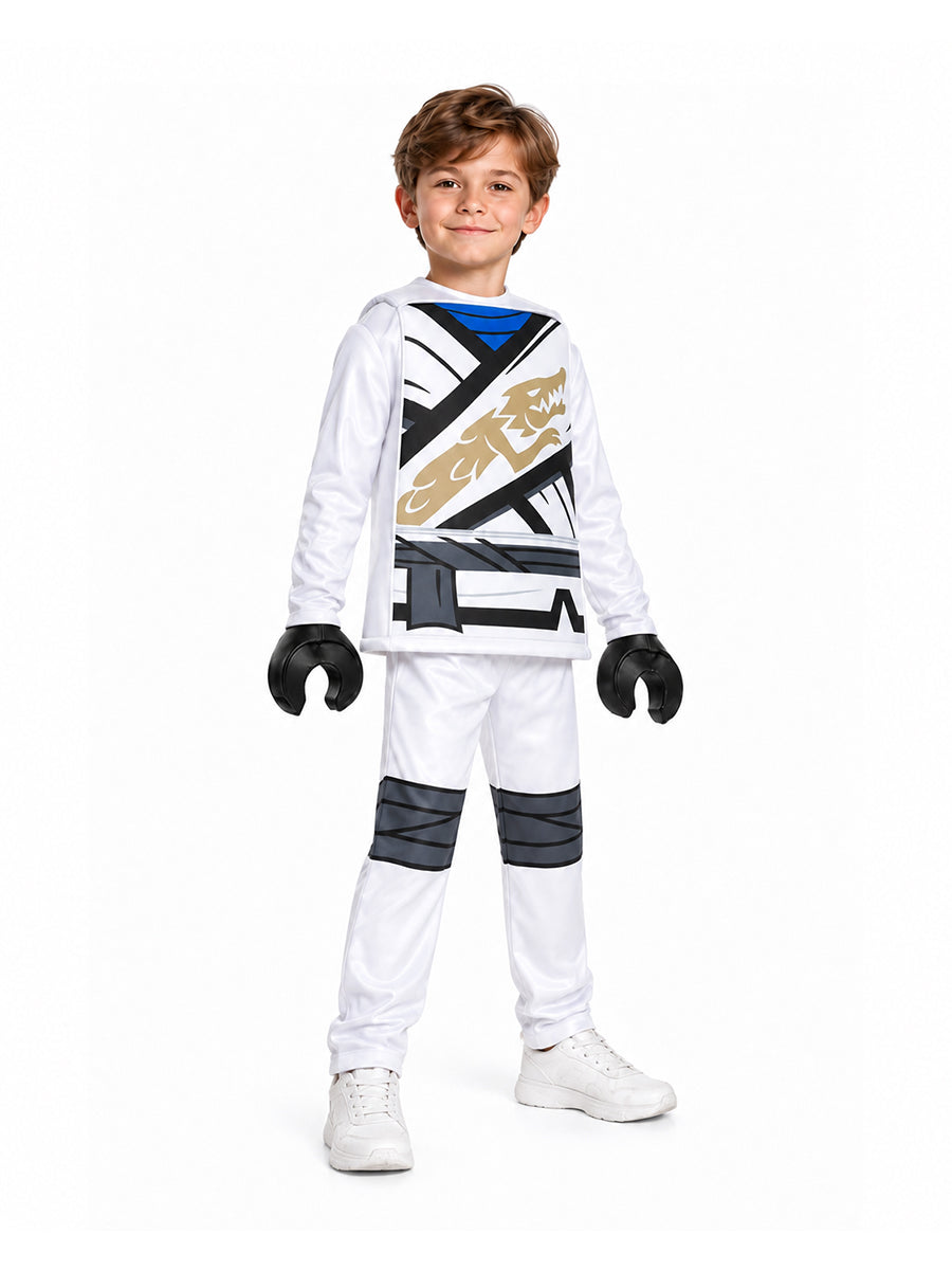 Kids 4 Piece Block Ninja Costume - Image 6