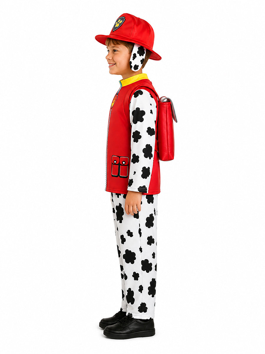 Kids 4 Piece Dalmatian Firefighter Costume - Image 4
