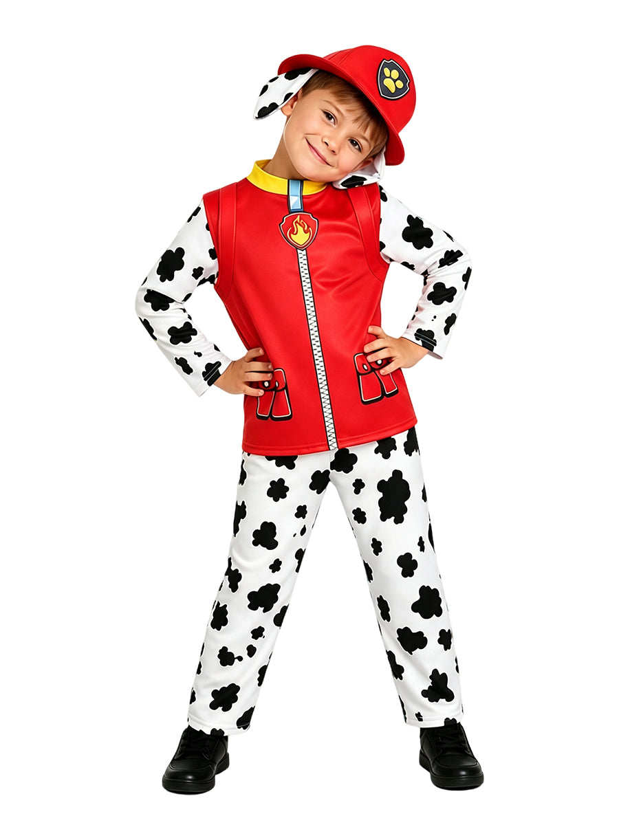 Kids 4 Piece Dalmatian Firefighter Costume - Image 5