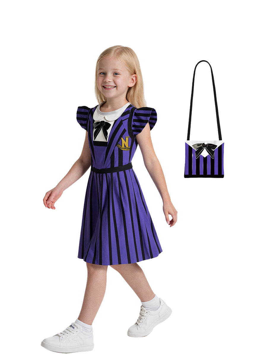 Girls 2 Piece Costume Dress Gothic - Image 3