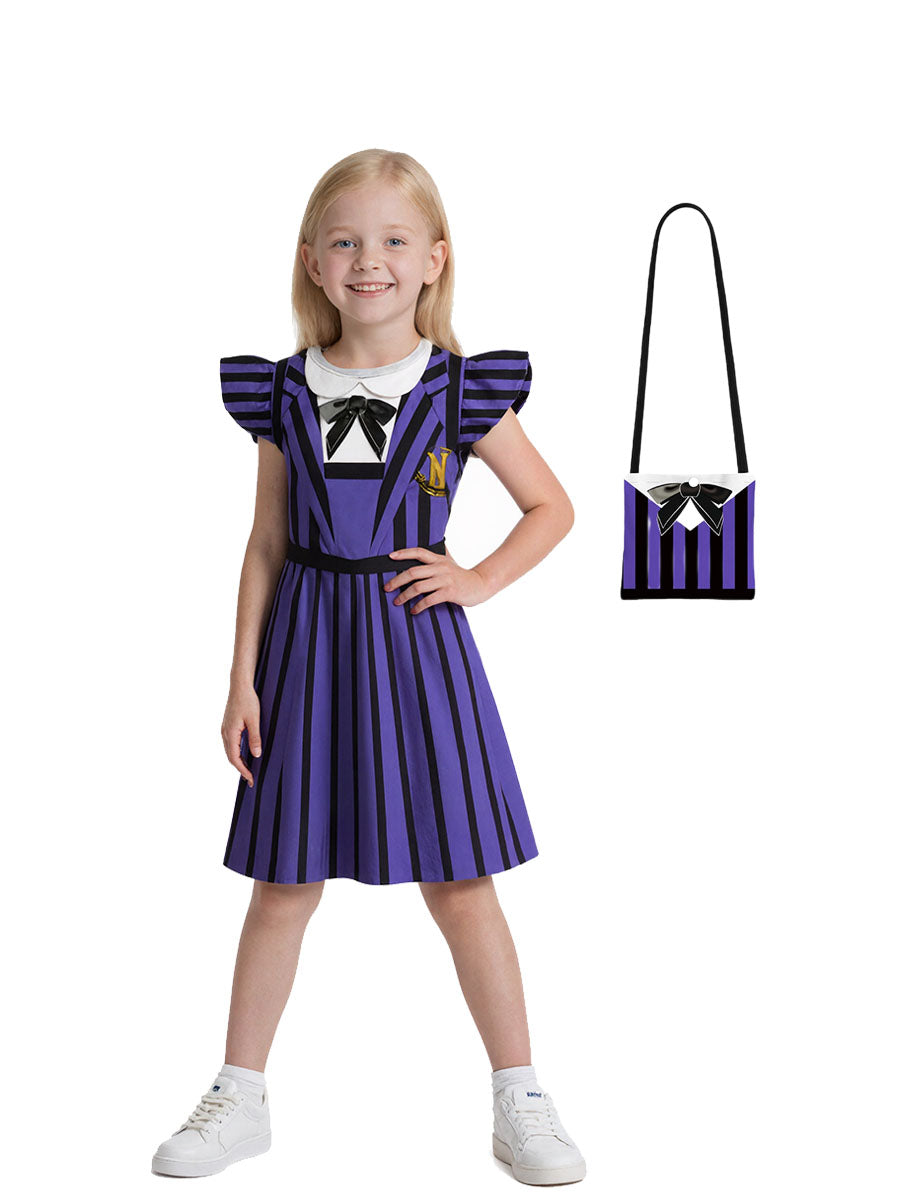 Girls 2 Piece Costume Dress Gothic - Image 2