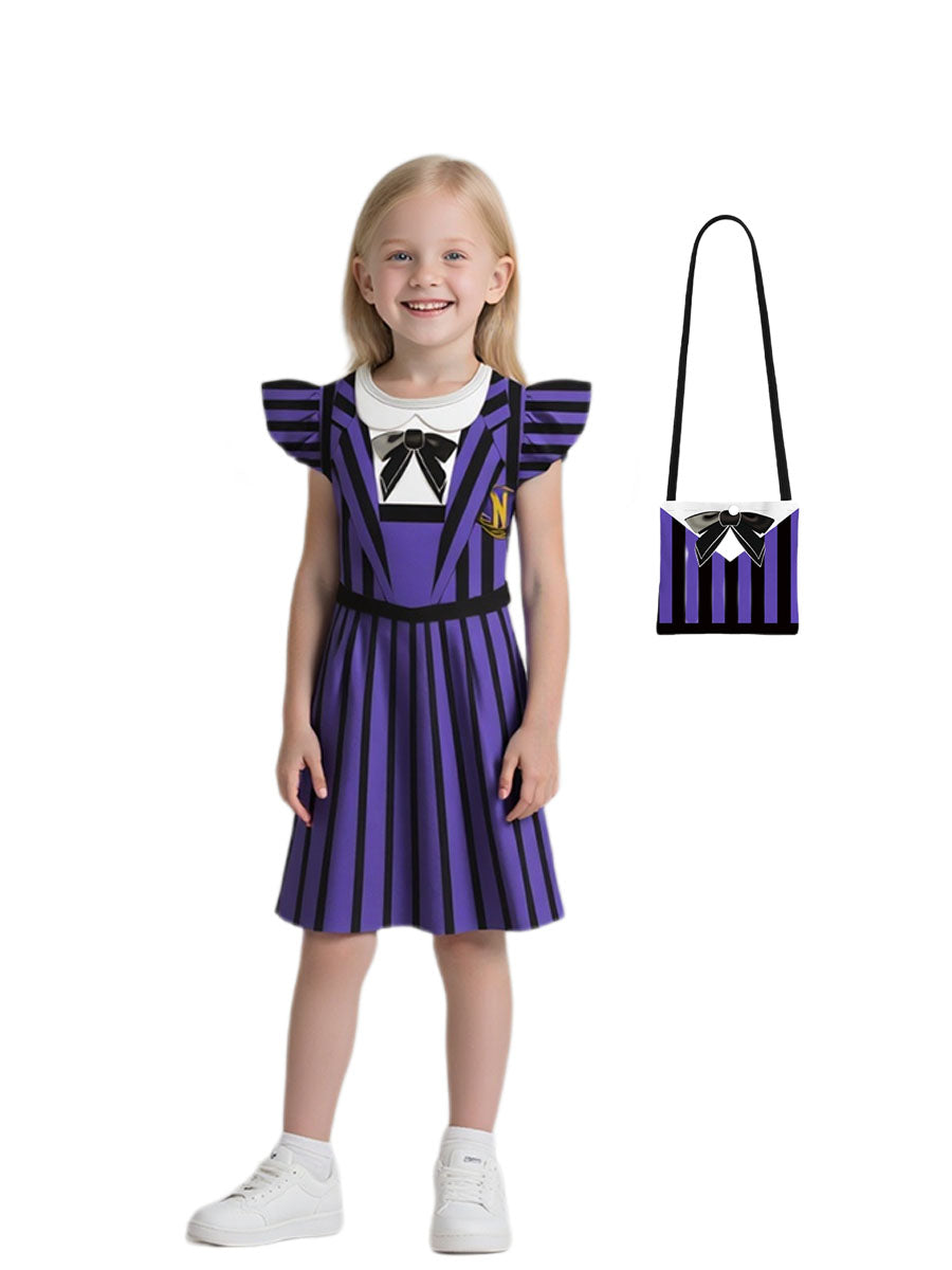 Girls 2 Piece Costume Dress Gothic