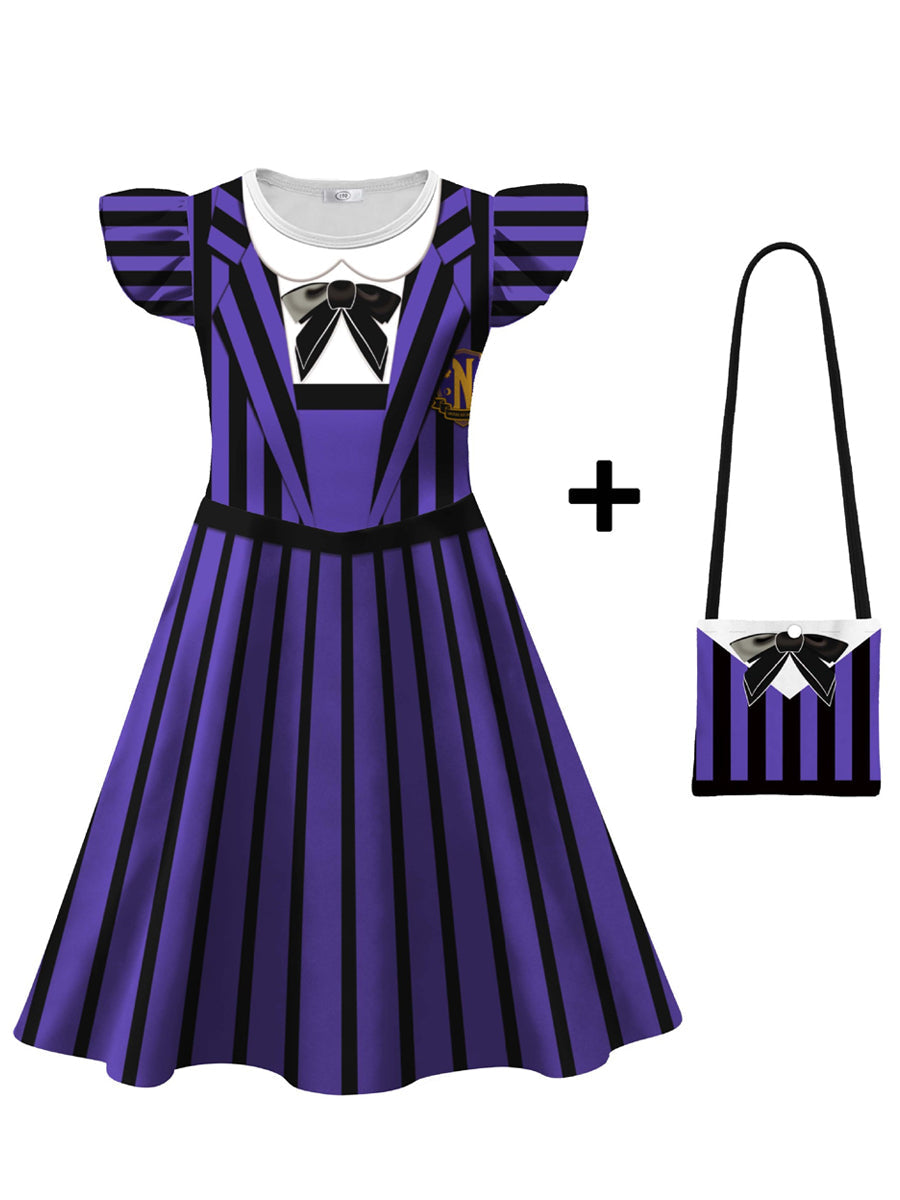 Girls 2 Piece Costume Dress Gothic - Image 5