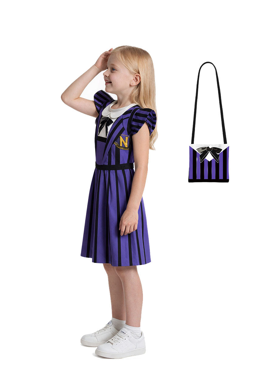 Girls 2 Piece Costume Dress Gothic - Image 4