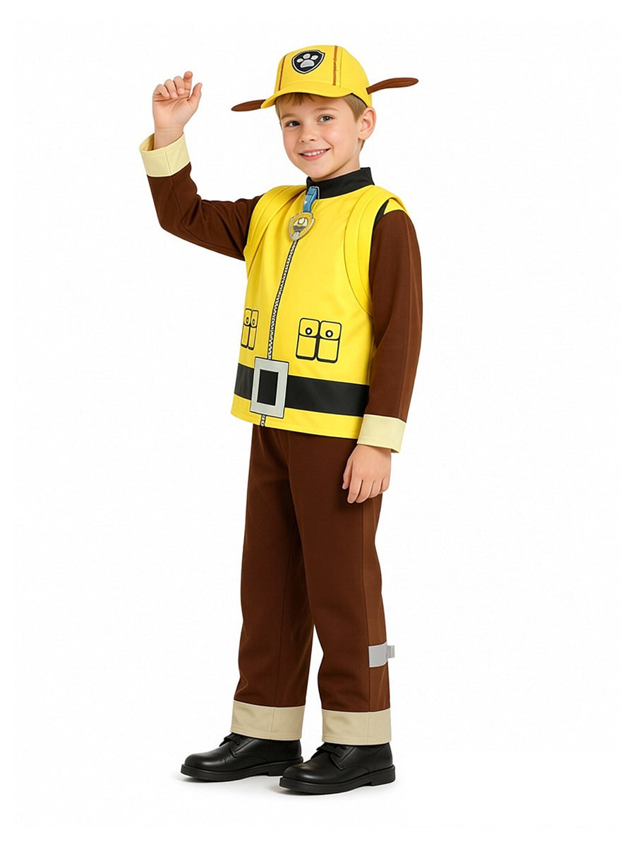 Kids 4 Piece Builder Pup Costume - Image 3