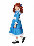 Kids Adults Blue Doll Dress Costume - Image 2