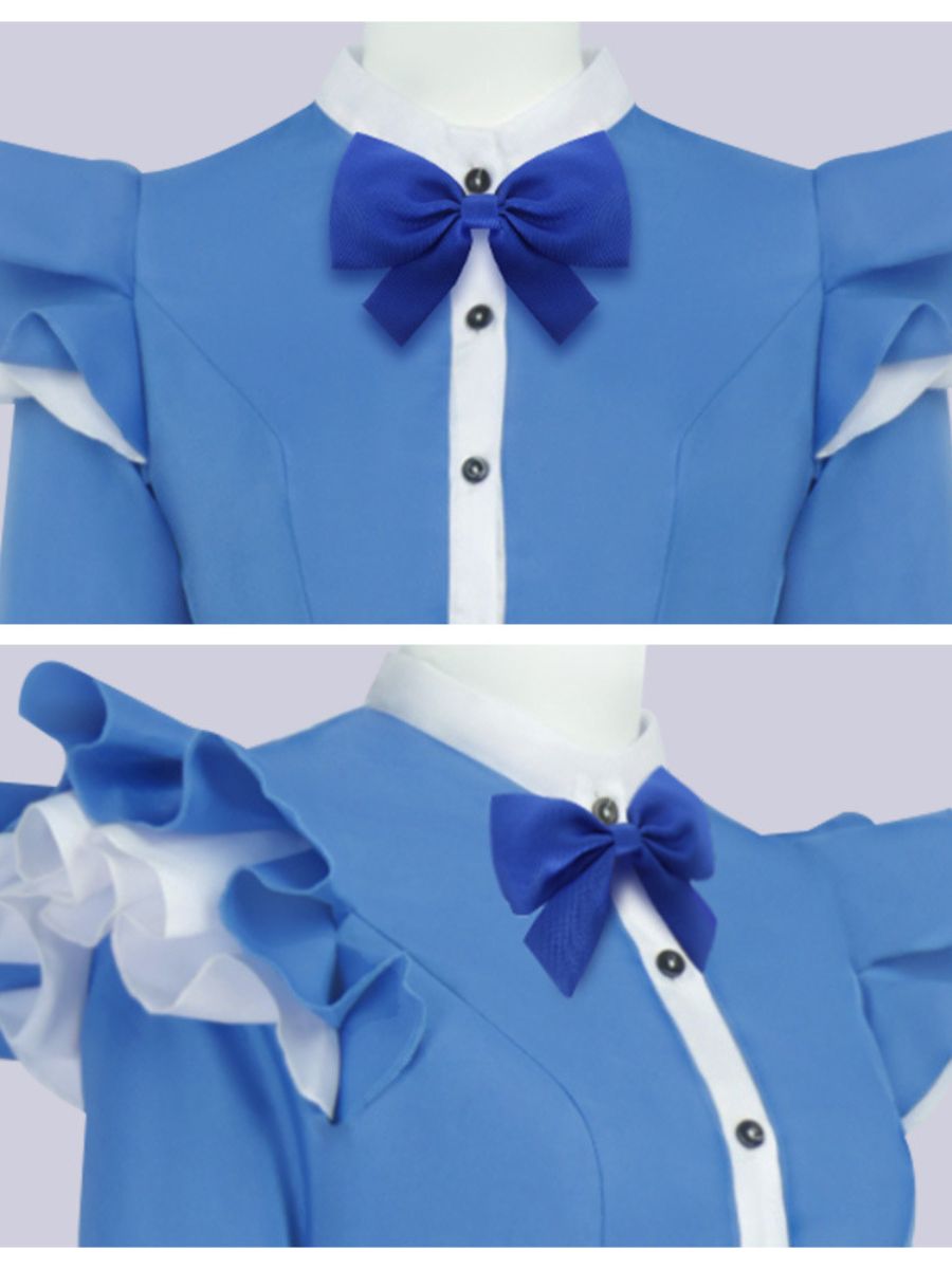 Kids Adults Blue Doll Dress Costume - Image 11