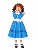 Kids Adults Blue Doll Dress Costume - Image 3