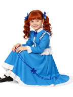 Kids Adults Blue Doll Dress Costume - Image 4