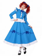 Kids Adults Blue Doll Dress Costume - Image 9