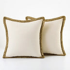 Festive Accent Pillow Cover Grey and Red Decorative Cushion Case - Image 8