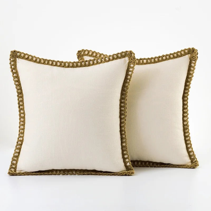 Festive Accent Pillow Cover Grey and Red Decorative Cushion Case - Image 8