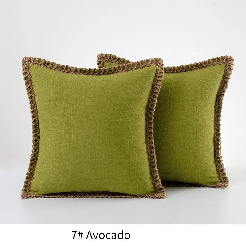 Festive Accent Pillow Cover Grey and Red Decorative Cushion Case - Image 17