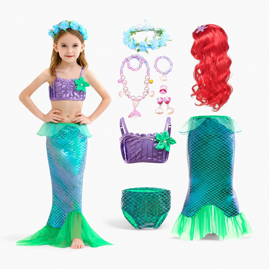 Kids Mermaid Costume Set