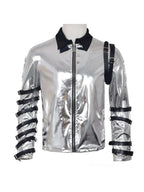Metallic Silver Costume Jacket - Image 4