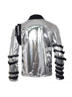 Metallic Silver Costume Jacket - Image 5