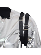 Metallic Silver Costume Jacket - Image 6