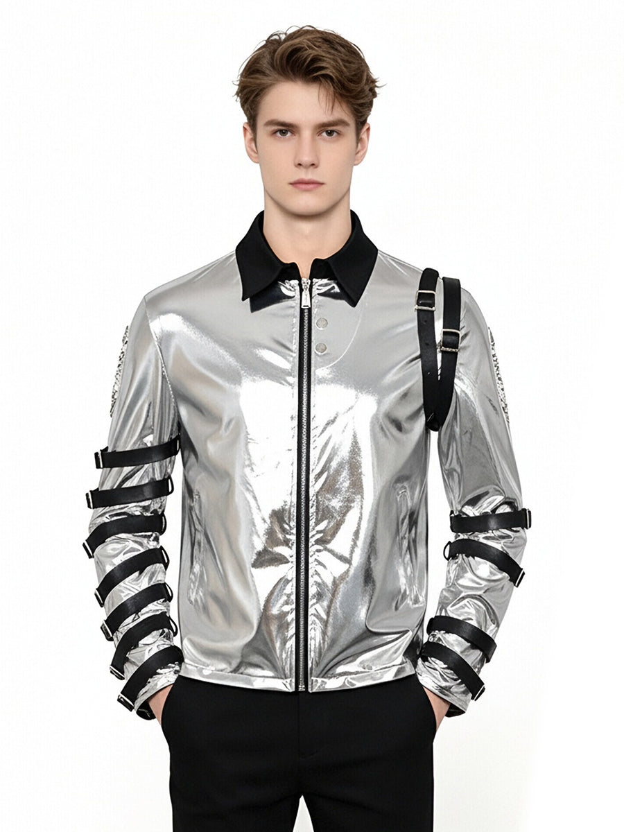Metallic Silver Costume Jacket