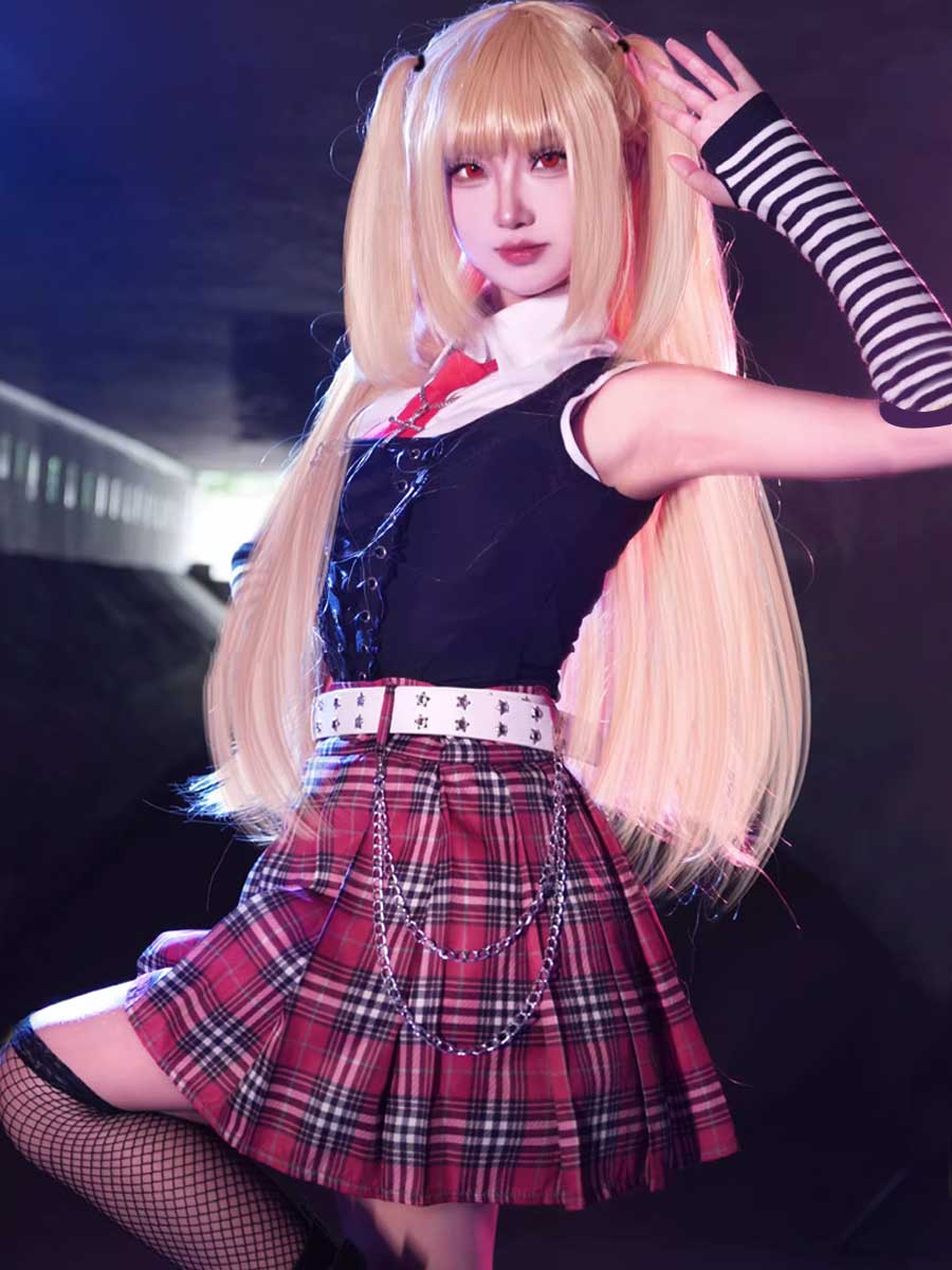 Women 9 Piece Misa Amane Cosplay Costume Set - Image 3