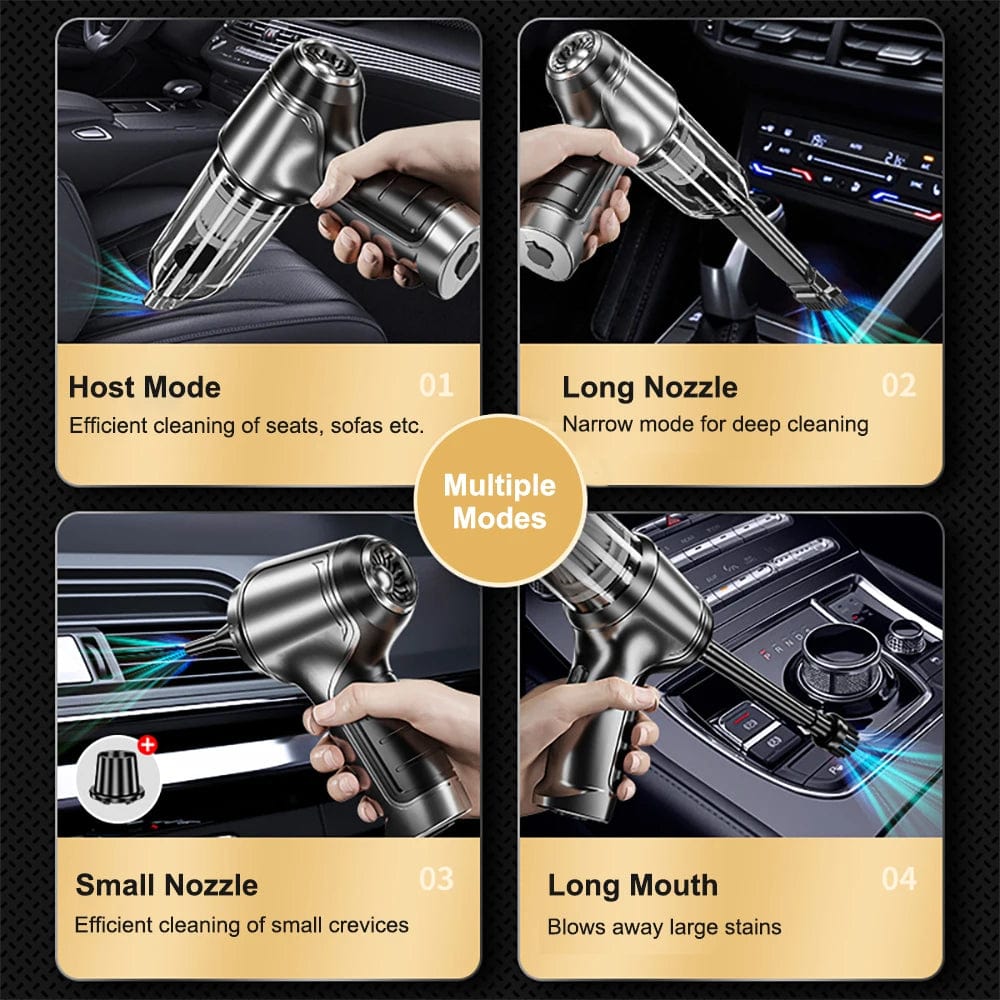 Car Vacuum Cleaner Powerful Compact Cordless Cleaner with Attachments - Image 11